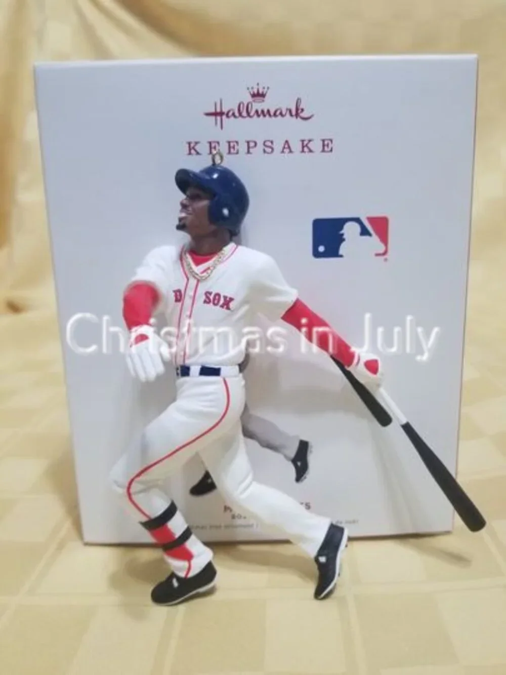 Hallmark 2019 Mookie Betts Boston Red Sox MLB Baseball Christmas Ornament